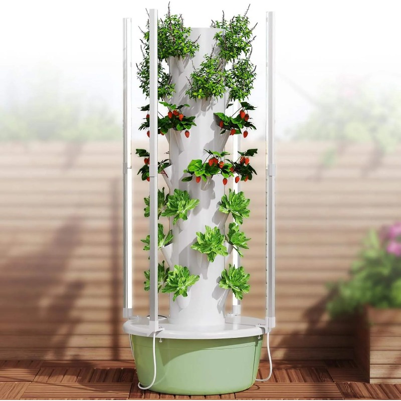 Sistem Kit Tanam Hidroponik de - Hydroponic Tower Planter ulasan dan harga