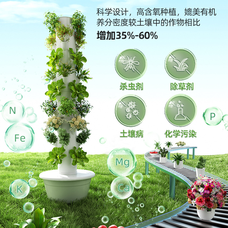 1Pc Menara Hidroponik Vertikal - Hydroponic Tower Planter ulasan dan harga