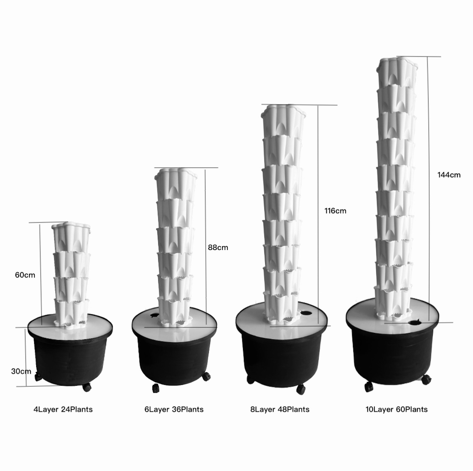 Sistem Penanaman Menara Hidrop - Hydroponic Tower Planter ulasan dan harga